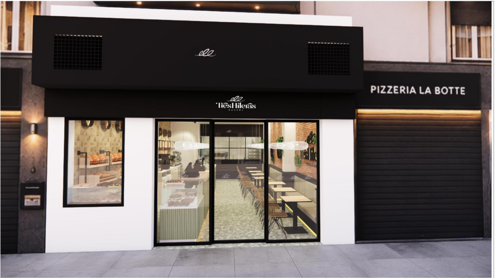 Entrance of the new Tres Hileras store on Calle Viera y Clavijo 6, Santa Cruz de Tenerife (project render)